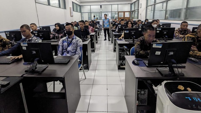 Sebanyak 492 calon taruna dan taruni Akademi Kepolisian (Akpol) mengikuti gladi bersih tahapan Tes Akademik dan Asesmen Mental Ideologi tingkat pusat (Foto: Dok. SSDM Polri)