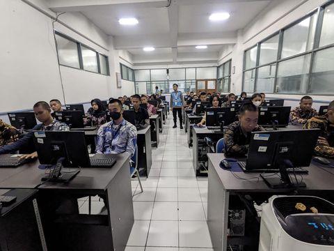 Sebanyak 492 calon taruna dan taruni Akademi Kepolisian (Akpol) mengikuti gladi bersih tahapan Tes Akademik dan Asesmen Mental Ideologi tingkat pusat (Foto: Dok. SSDM Polri)