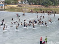 Petugas: Surfing di Bendung Pleret BKB Semarang Bahaya