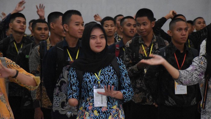 Suasana pengumuman kelolosan Fatia Azzahra bersama 11 casis lainnya.