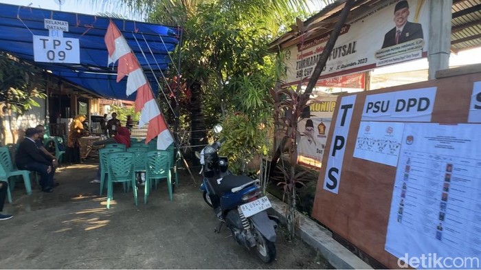 Suasana TPS 09 di Kompleks Perumahan Bungo Bumi Indah, Rawang Panjang, Kelurahan Bungo Pasang, Kota Padang. (Jeka Kampai/detikSumut)