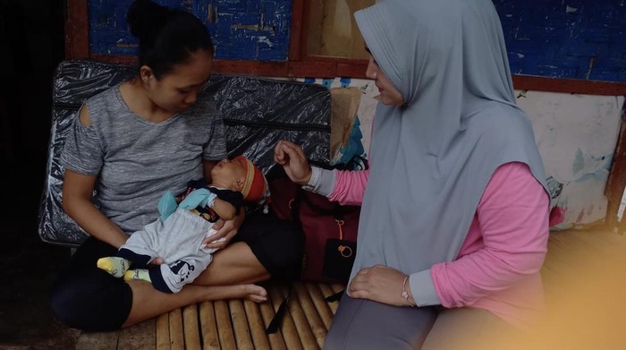 Bayi diduga alami gizi buruk saat didatangi pihak posyandu dan Bidan Desa
