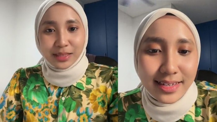 Fatihah Ramli yang menceritakan pengalamannya saat terkena penyakit herpes, usai mencoba produk tester di toko kosmetik.