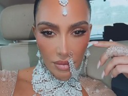 Gaya Kim Kardashian di Pernikahan Anant Ambani Hari ke-2: Pakai Anting Hidung