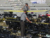 Lokasi Tempat Donald Trump Ditembak Berantakan