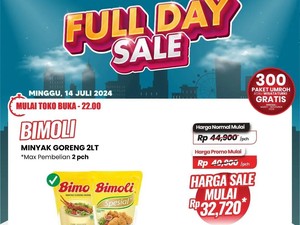 Promo Full Day Sale Transmart Hari Ini, Minyak Goreng 2 Liter Cuma Rp 32 Ribu