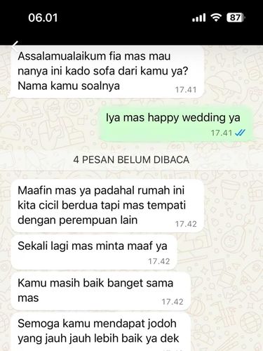 Ada rumor yang viral bahwa wanita sudah membeli dan melunasi rumah bersama pasangannya, dan akhirnya putus.