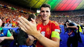 Morata Sambangi Markas Spanyol, Beri Semangat ke Rodri Cs