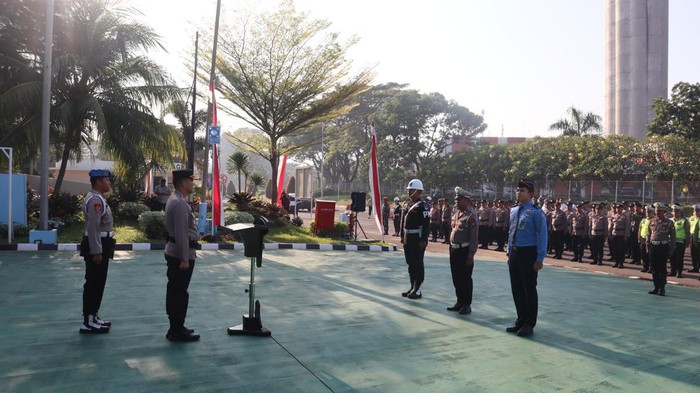 Apel pasukan Operasi Patuh Jaya di Polresta Bandara Soekarno-Hatta