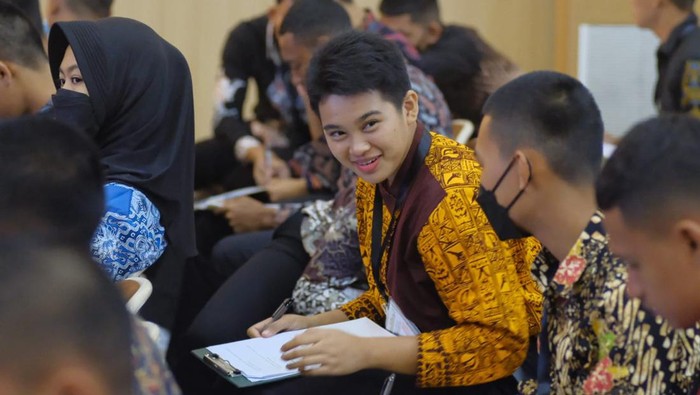 Catar Akpol asal pengiriman Polda Maluku Utara (Malut) Aiswa Djien Pandey (18) merupakan anggota Pasukan Pengibar Bendera Pusaka (Paskibraka) Nasional 2022. (Dok istimewa).