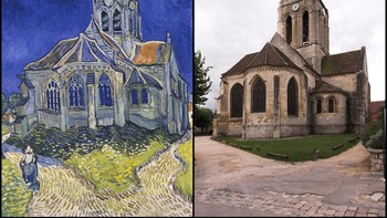 Gereja di Auvers oleh Vincent van Gogh (1890) Foto: x.com/@culturaltutor via Boredpanda