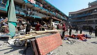 Militer Israel mengatakan angkatan udaranya menyerang militan Hamas Palestina, yang dituduh sebagai teroris yang beroperasi di area gedung sekolah Abu Araban UNRWA di Nuseirat.