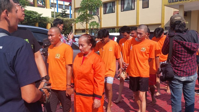 Konferensi pers kasus narkoba di Polresta Bogor Kota (Sholihin/detikcom)