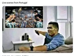 Messi Angkat Trofi Copa America, Ronaldo yang Kena Ejek