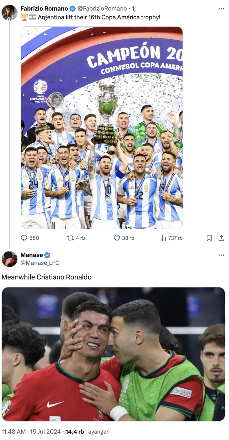Meme Messi Ronaldo
