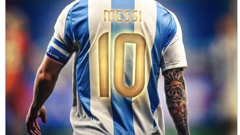 Sedangkan, Messi berhasil menambah jumlah trofinya. Foto: X