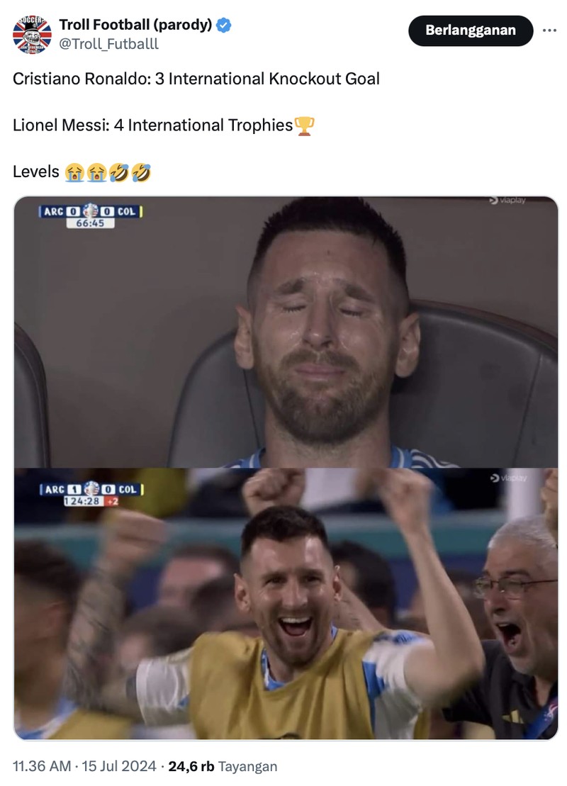Meme Messi Ronaldo