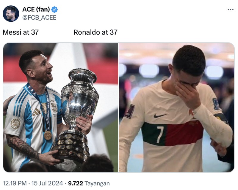 Meme Messi Ronaldo