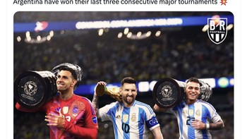 Argentina memenangkan 3 turnamen prestisius berturut-turut. Foto: Twitter