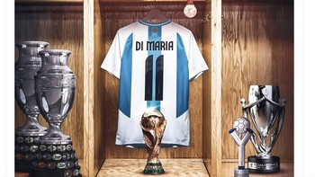 Tribute pada Angle Di Maria yang pensiun dari Timnas Argentina usai Copa America 2024. Foto: Twitter