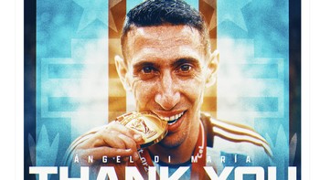 Terima kasih Angel Di Maria. Foto: Twitter