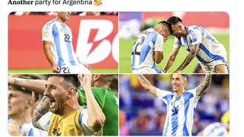 Argentina terus berpesta. Foto: Twitter