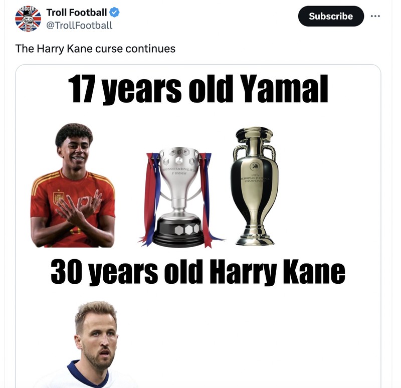 Meme Harry Kane