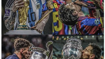 Messi baru saja menambah raihan trofi usai berhasil mengangkat piala Copa America 2024 bersama Argentina. Foto: X