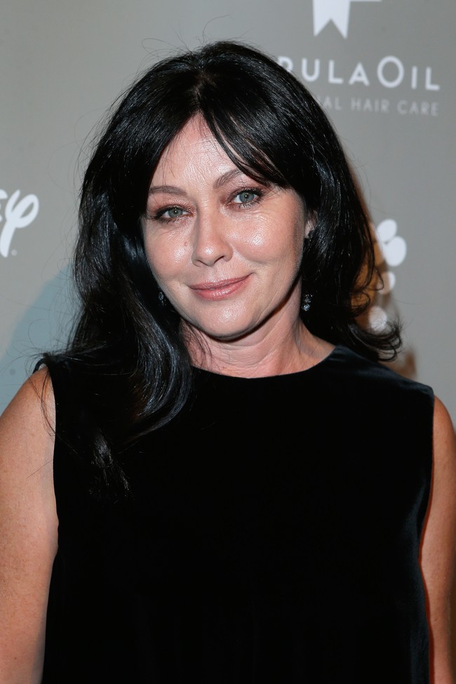 Pada April 2017, Shannen Doherty sempat mengumumkan bahwa kankernya dalam keadaan remisi. Remisi merupakan periode waktu di mana sel-sel kanker berkurang hingga tingkat yang sangat rendah sehingga tidak lagi menimbulkan gejala atau memerlukan pengobatan. Foto: Getty Images/Aaron Rapoport