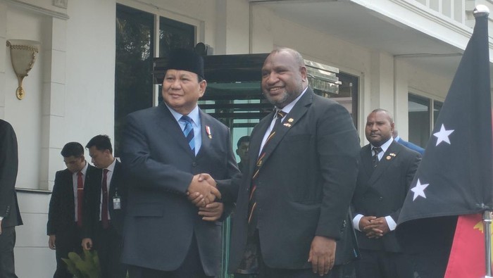 Menteri Pertahanan Prabowo Adakan Pertemuan Penting dengan Perdana Menteri Papua Nugini