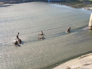 Tentang Bendung Pleret yang Viral Jadi Tempat Warga Surfing