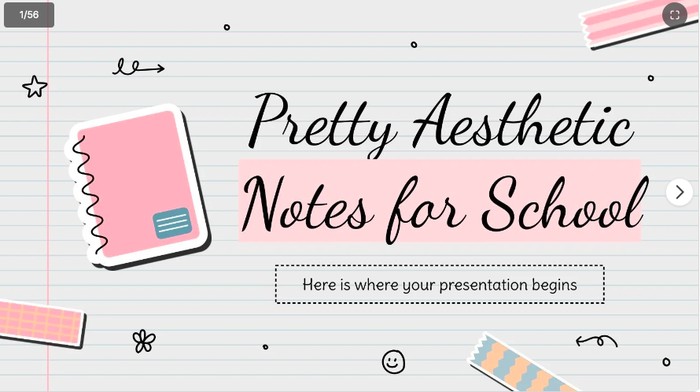 Template PPT aesthetic gratis.