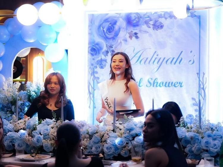 Beda Momen Bridal Shower Aaliyah Massaid dan Pesta Bujang Thariq Halilintar