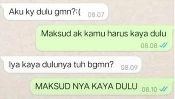 Harus kaya dulu atau harus kayak dulu? Foto: Instagram/duhreceh.id