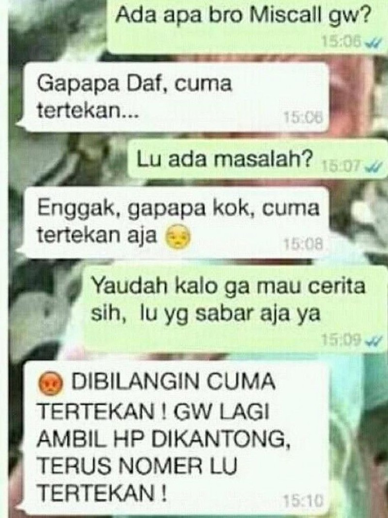 Kaum sumbu pendek, siap-siap kesal membaca deretan chat nggak nyambung berikut ini. Amankan barang-barang sekitar.