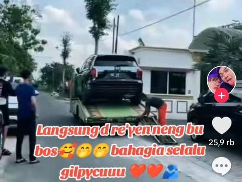 Happy Asmara dapat mobil mewah dari Gilga Sahid