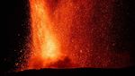 Hujan Lava Gunung Tertinggi di Eropa