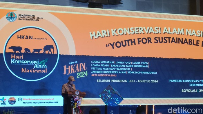 Kementerian Lingkungan Hidup dan Kehutanan (KLHK) RI akan menggelar Hari Konservasi Alam Nasional pada Agustus mendatang. (Dwi/detikcom)