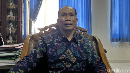Kepala SMAN 6 Denpasar I Ketut Suendi, Selasa (16/7/2024). (Ida Bagus Putu Mahendra/detikBali)