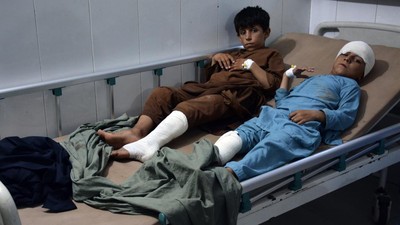 Kondisi Rumah Sakit di  Afghanistan yang Dipenuhi Korban Banjir Bandang