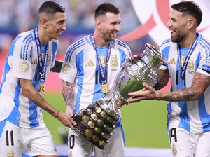 Begini Instruksi Kapten Messi di Pesta Juara Copa America 2024