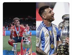 Meme Seru Lamine Yamal Akan Lawan Messi di Finalissima