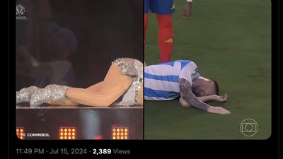 Meme Messi dan Shakira Satukan Kekuatan di Final Copa America