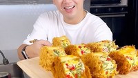 Ajarkan followersnya cara buat roti abon di rumah, Nicky berikan resep yang mudah ditiru dan dibuat. Foto: Instagram @nickytirta