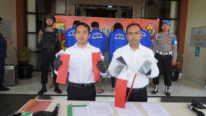 Pelaku pemerasan yang ditangkap Reskrim Polres Temanggung.
