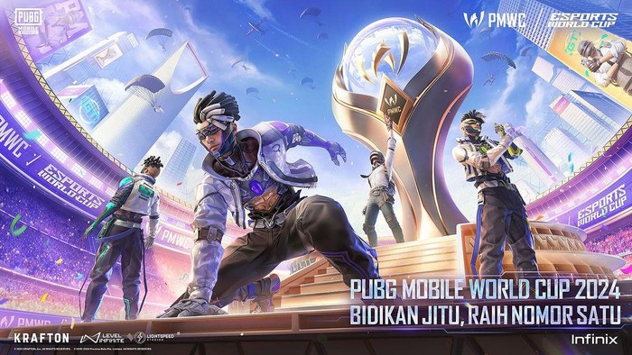 PUBG Mobile World Cup (PMWC) 2024 akan segera digelar. Kompetisinya diselenggarakan di Boulevard City Riyadh, Arab Saudi.