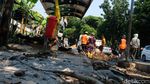 Potret Penataan Trotoar Jalan Wijaya 1 Jaksel