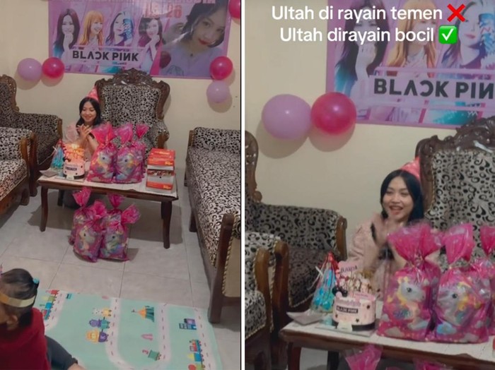Video tentang wanita ini merayakan ulang tahun bersama anak-anak  di rumahnya mendadak viral di media social