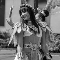 Tampil cantik menawan dengan kostum Cleopatra, penampilan Aurelie banjir pujian netizen. Cantik banget ini bidadari baru turun dari langit, komentar salah seorang netizen. Foto: Instagram/@aurelie/@rezonda.jpg