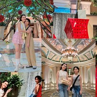 Berpose bersama sang anak, Ayu dan Bilqis terlihat bak kakak-adik alih-alih ibu dan anak. Diketahui Ayu dan Bilqis sendiri memiliki selisih usia 21 tahun. Foto: Instagram/@ayutingting92